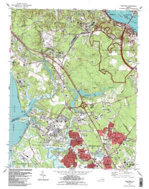 Yorktown USGS topographic map 37076b5