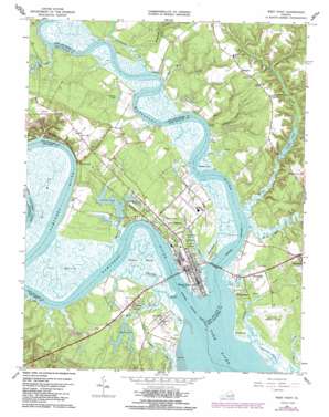 West Point USGS topographic map 37076e7