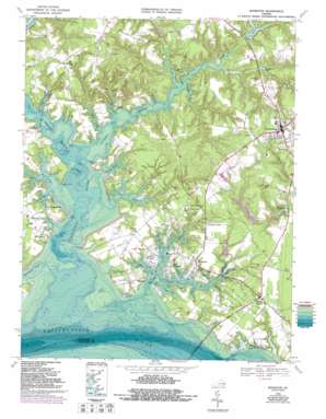 Urbanna USGS topographic map 37076f4