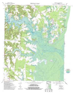Reedville topo map