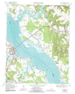 Tappahannock USGS topographic map 37076h7