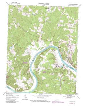 Goochland USGS topographic map 37077f8