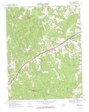Jetersville USGS topographic map 37078c1