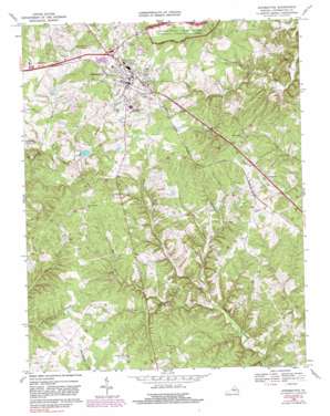 Appomattox USGS topographic map 37078c7