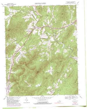 Lovingston USGS topographic map 37078g7