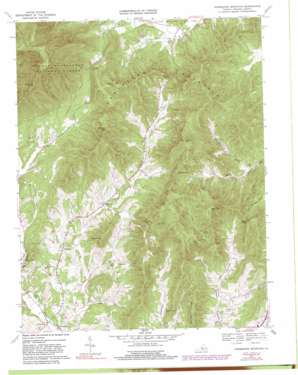 Horseshoe Mountain topo map