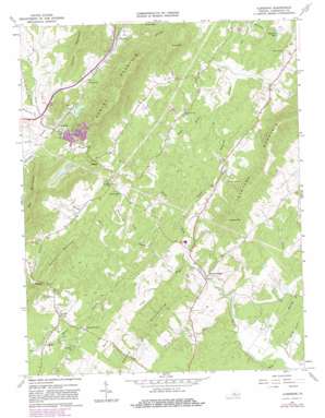 Alberene USGS topographic map 37078h5