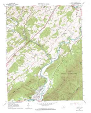 Glasgow USGS topographic map 37079f4