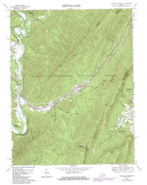 Longdale Furnace topo map
