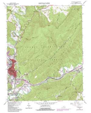 Covington topo map