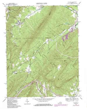 Millboro USGS topographic map 37079h5