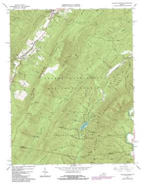 Healing Springs topo map