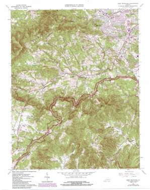Bent Mountain USGS topographic map 37080b1
