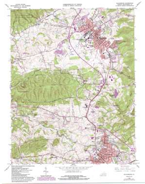 Blacksburg USGS topographic map 37080b4