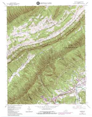 Glenvar USGS topographic map 37080c2