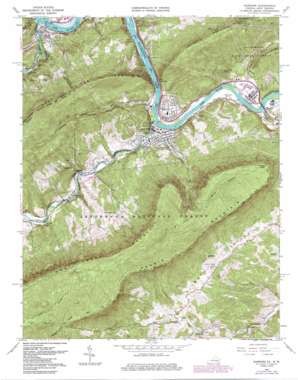 Narrows USGS topographic map 37080c7