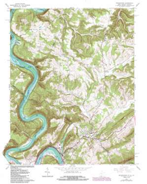 Peterstown USGS topographic map 37080d7