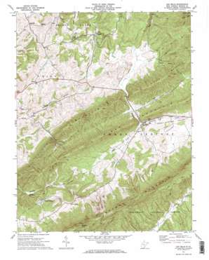 Gap Mills USGS topographic map 37080e4