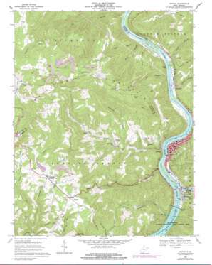 Hinton USGS topographic map 37080f8