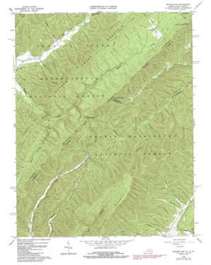 Rucker Gap USGS topographic map 37080h1