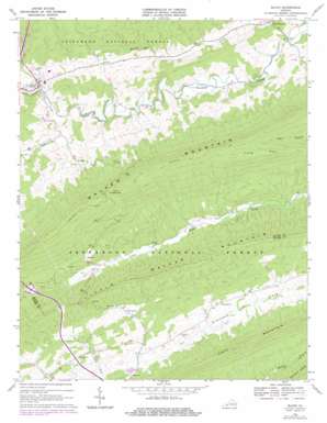 Bland USGS topographic map 37081a1