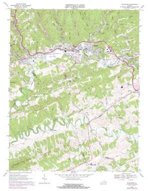 Richlands topo map