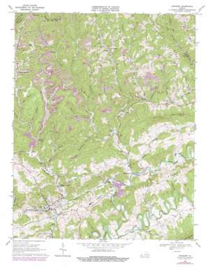 Honaker USGS topographic map 37081a8