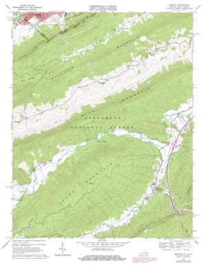 Bastian USGS topographic map 37081b2