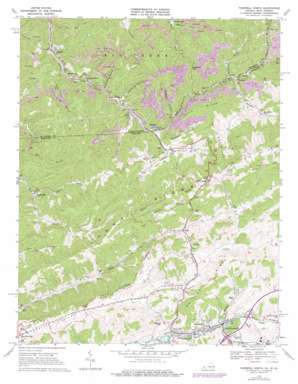 Tazewell North topo map