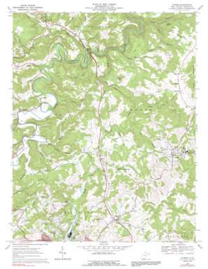 Athens USGS topographic map 37081d1