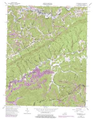 Whitesburg USGS topographic map 37082a7