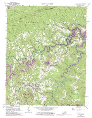 Clintwood topo map