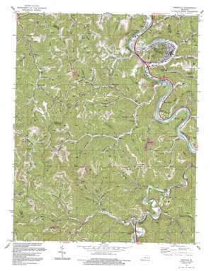 Pikeville topo map