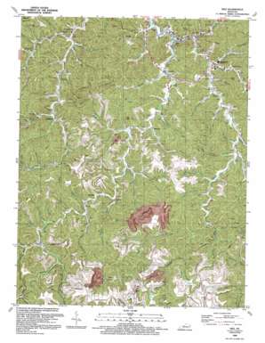 Inez USGS topographic map 37082g5