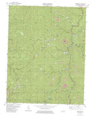 Hoskinston topo map