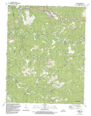 Carrie topo map