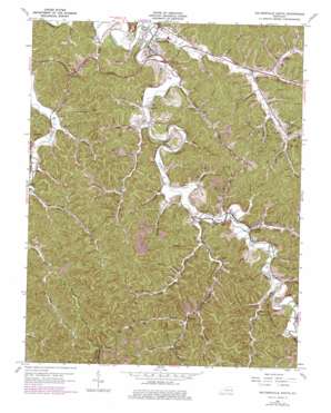 Salyersville South USGS topographic map 37083f1