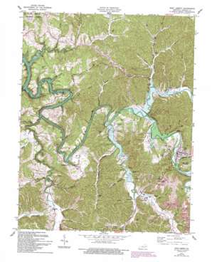 West Liberty topo map