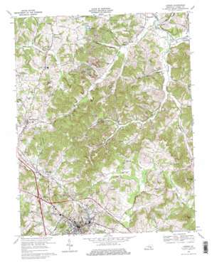 London USGS topographic map 37084b1