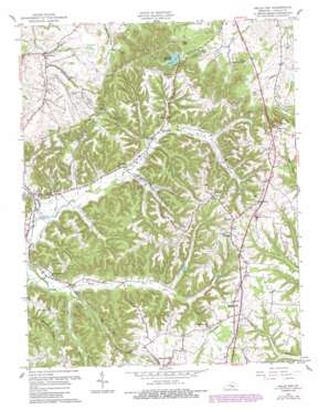 Halls Gap USGS topographic map 37084d6