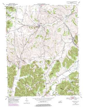 Hustonville USGS topographic map 37084d7