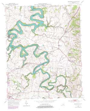 Bryantsville topo map