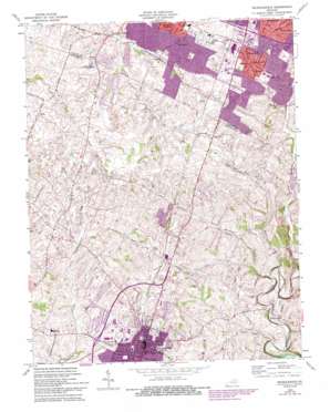 Nicholasville USGS topographic map 37084h5