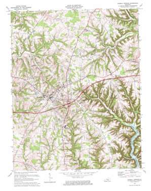 Russell Springs topo map