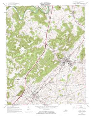 Horse Cave topo map