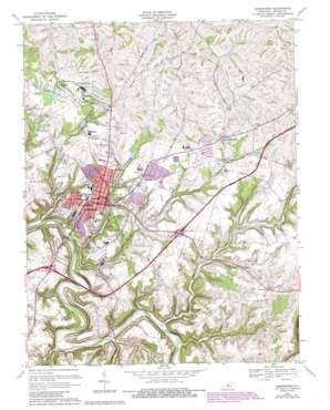 Bardstown USGS topographic map 37085g4
