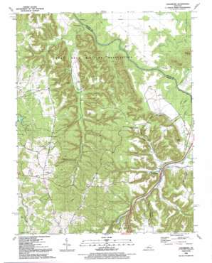 Colesburg topo map