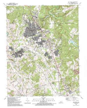 Vine Grove USGS topographic map 37085g8