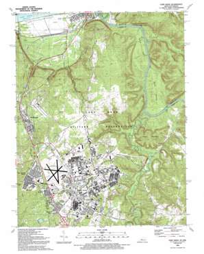 Fort Knox topo map