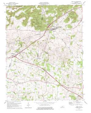 Evansville USGS topographic map 37086a1